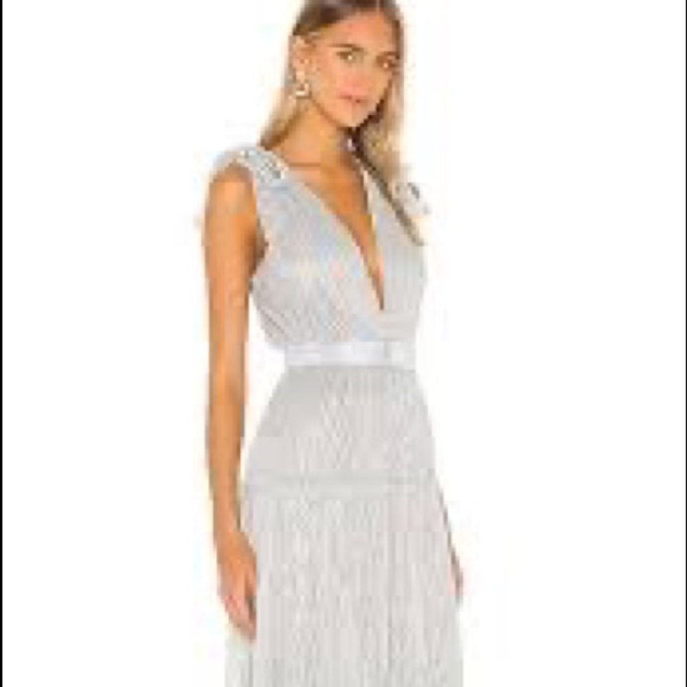 New - Helena Dress in Silver by Sabina Musayev